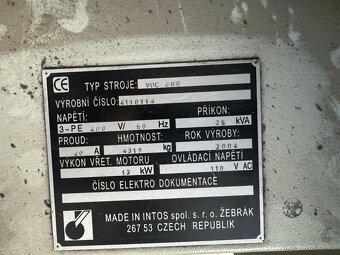 CNC obráběcí centrum INTOS VOC 600 - 3