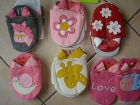 Obuv capáčky kůže vel. M, L, XL dívčí zn.Lilipuli - 3