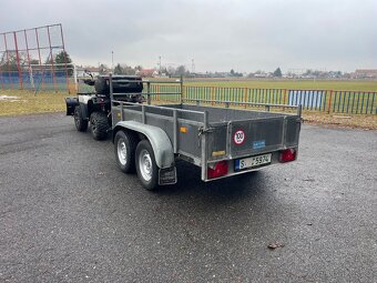 Bržděný přívěs HAPERT 2000 kg, 130X250 cm, nová stk - 3