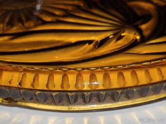 Krásný podnos tác lisované sklo - 3