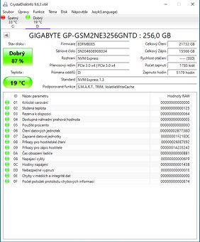 M.2 GIGABYTE NVMe SSD 256GB - 3