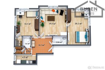 Atypický byt 3+1 (82 m2) se zahradou a kolnou - Tachov, ul. - 3