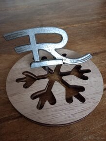 Logo, soška, na přední blatník starého bicyklu RIXE - 3