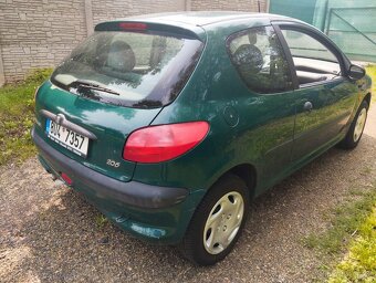 Prodám Peugeot 206, 1.1benzin STK plátna, - 3