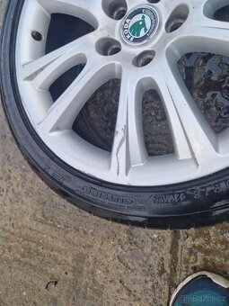 Alu disky Škoda pro Octavia 2 RS - Zenith 225/40 R18 - 3