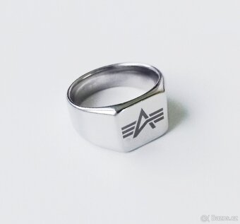 NOVÝ nerezový prsten Alpha Industries - 3