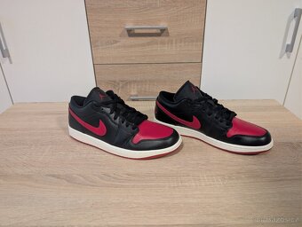 Nike Air Jordan 1 Low Black/Red vel. 43 NOVÉ - 3