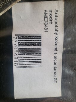 Autopotahy kožené s alcatarou GT - 3