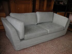 Moderní polštářová sedačka - světle modrá - 3