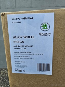 Nová orig alu kola Škoda Octavia 18" Braga - 3