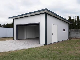 Zateplená garáž zo sendvičového panelu 6x6m. - 3