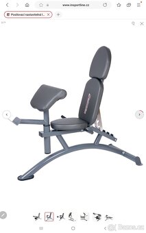 Kombi lavice inSPORTline před/zakopy + pult opěrný - 3
