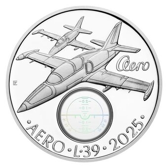 Dvě stříb.mince 500 Kč letoun AERO L-39 Albatros, PROOF + BK - 3