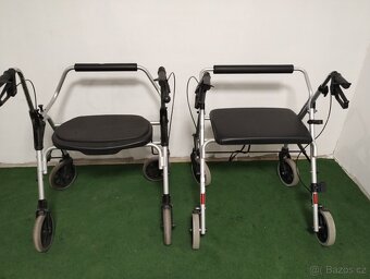 Bariatrické čtyřkolové chodítko se sedákem XXL - 3