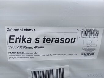 Nová zahradní chatka „Erika s terasou“ – nerozbalená - 3