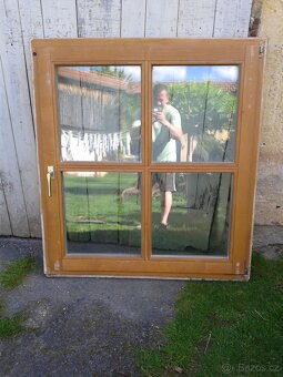 2 kusy - Dřevěné okno 111 x 123 cm - 3