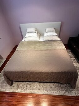 Čalouněná postel Modesto Frame, Wooden Oak + matrace v ceně - 3