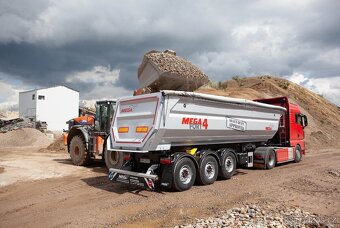 Železný,sklopný návěs,sklápěcí,sklopka HARDOX 28m3 MEGA - 3