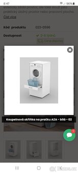 Koupelnová skřínka na pračku NOVÁ - 3