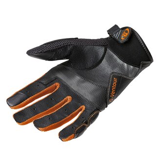 Rukavice na skútr, motorku, Ventour, letní, oranžovo-černé - 3