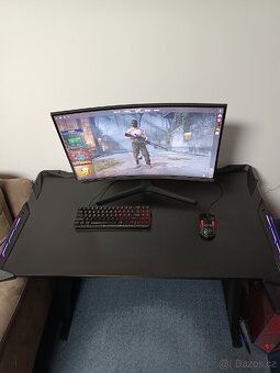 Herní stůl s RGB podsvícením 60x110 cm - 3