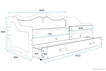 Dětská postel Julie 160x80 - 3
