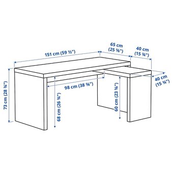 Psací stůl IKEA Malm - 3