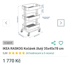 Kovový regál IKEA. - 3