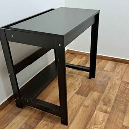 PC stolek - dřevotříska - stůl pod počítač - hnědý - 3