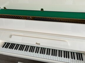 piano zn.Rösler, bílé,model 108 II,vč.stoličky - 3