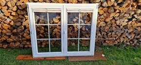 Plastové okno bílé 155x130 dvukřídlé - 3