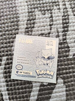 Artbox Pokémon nalepky ze serie 1999 - 3