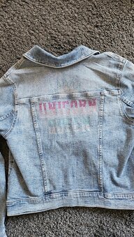 Dívčí džínová bunda H&M vel. 158 - 3