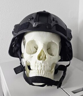 REALISTICKÝ model lidské lebky, 3D tisk - 3