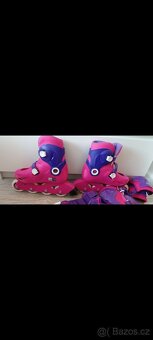 Dívčí kolečkové brusle + chrániče - 3