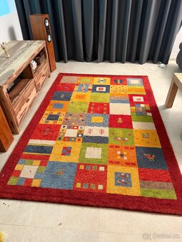 Ručně vyráběný koberec - perfektní stav - 3