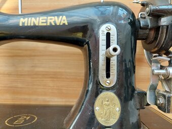 Šlapací šicí stroj Minerva retro Československo ZDARMA POŠTA - 3