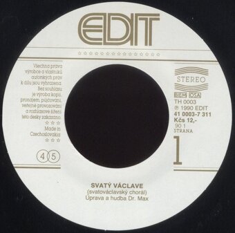 Dr. Max – Svatý Václave (Svatováclavský Chorál) (SP) - 3
