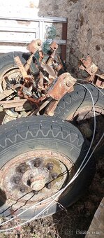 Nápravy na vlek BSS A3V + točna brzdové bubny na vlek VL3.5 - 3