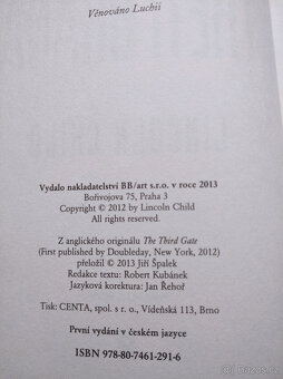 Třetí brána - Lincol Child - 3