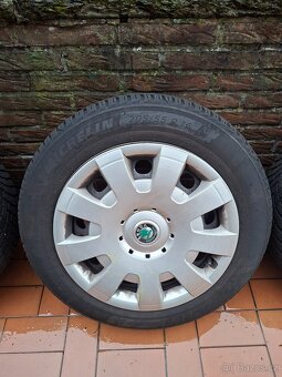 Plech disky Octavia 5x112 zimní pneu - 3