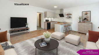 Pronájem 1+kk, 36,8 m², zahrádka 50 m², parkovací stání, Olo - 3