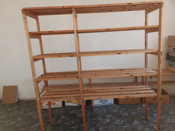 Dřevěný regál 2,1 x 1,95 x 0,5 m - 3