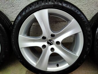Alu kola, 7,5J x17, 5x114,3, ET 42, Pneu Continentál 4x6mm - 3