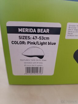 NOVÁ dětská cyklistická helma MERIDA - 3