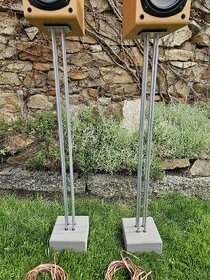 2x repro podstavec, beton/kov 90cm, výborný stav - 3