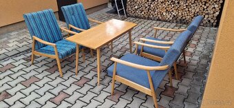 Retro kresla +stolek - 3