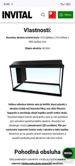 Akvárium 60 l komplet - nové - 3