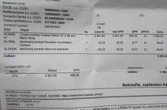 Chytré hodinky Huawei GT2 - skoro nepoužité - 3