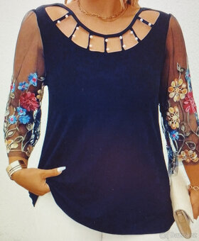 halenka, blůzka 3/4 rukáv - 3